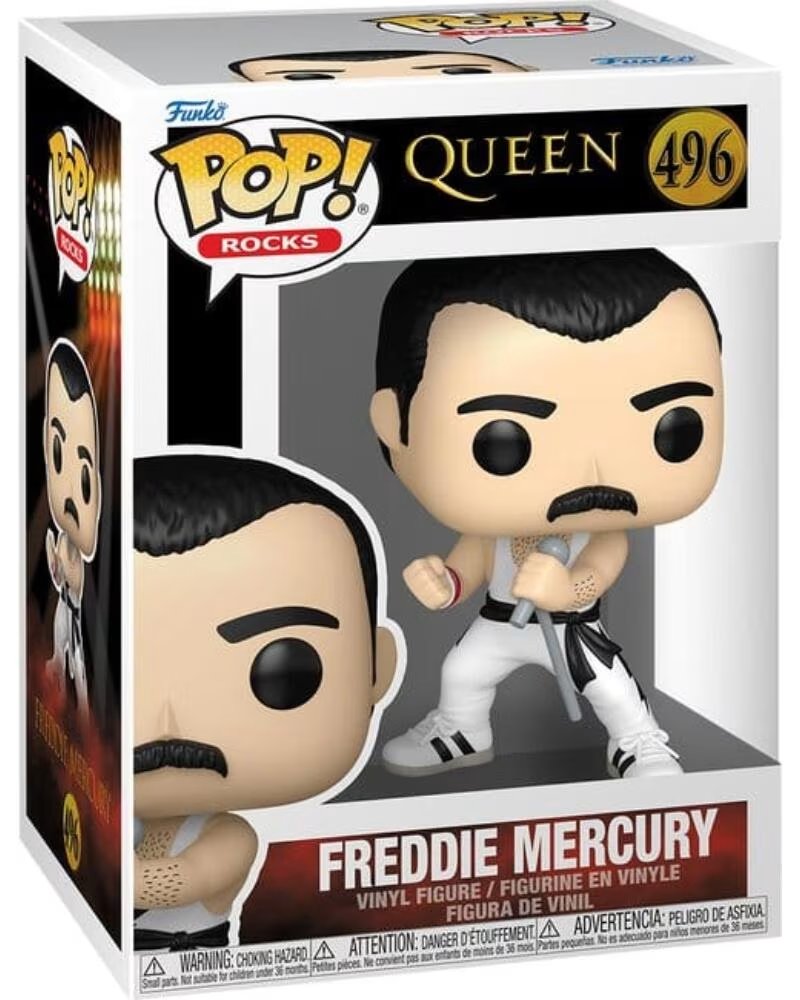 FUNKO pop rocks queen - f mercury white singlet