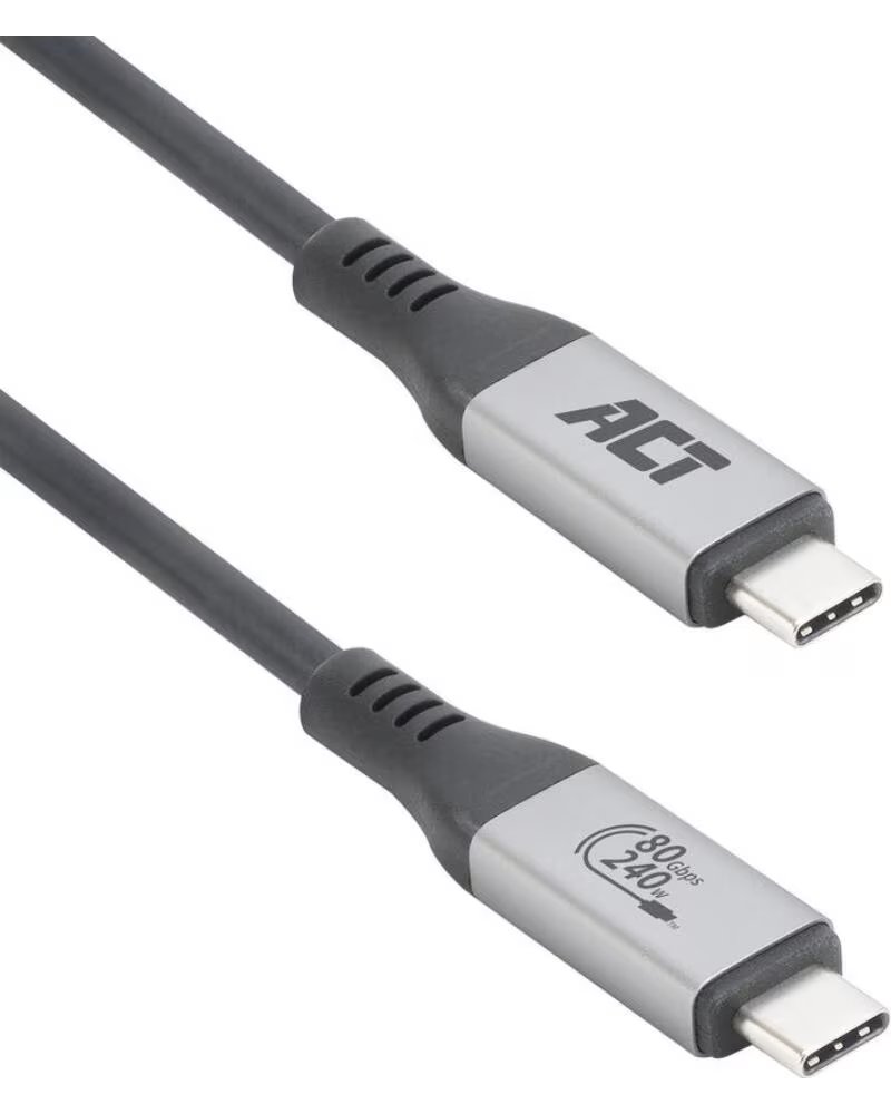 ACT CONNECTIVITY Cable usb - c usb 4 0 80gbps 240w usb - if 1 5m