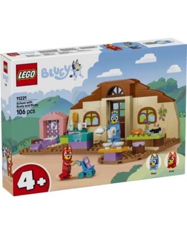 LEGO escuela con rusty y bluey