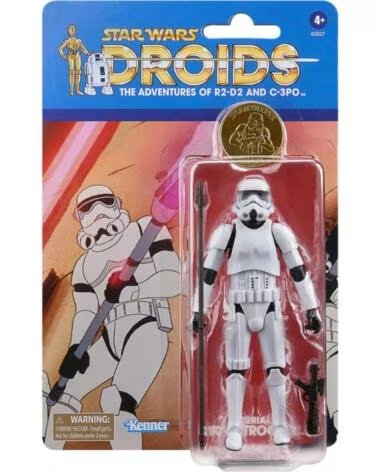 HASBRO Figura star wars droids the adventures of r2 - d2 and c - 3po stormtrooper