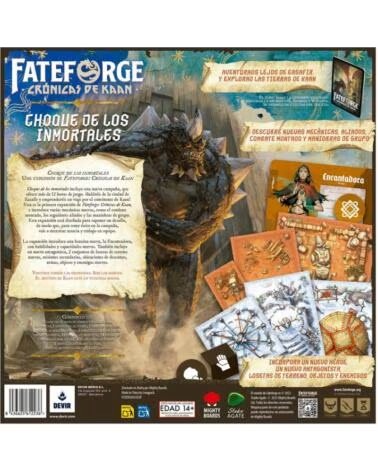 DEVIR Expansion fateforge cronicas de kaan choque de los inmortales