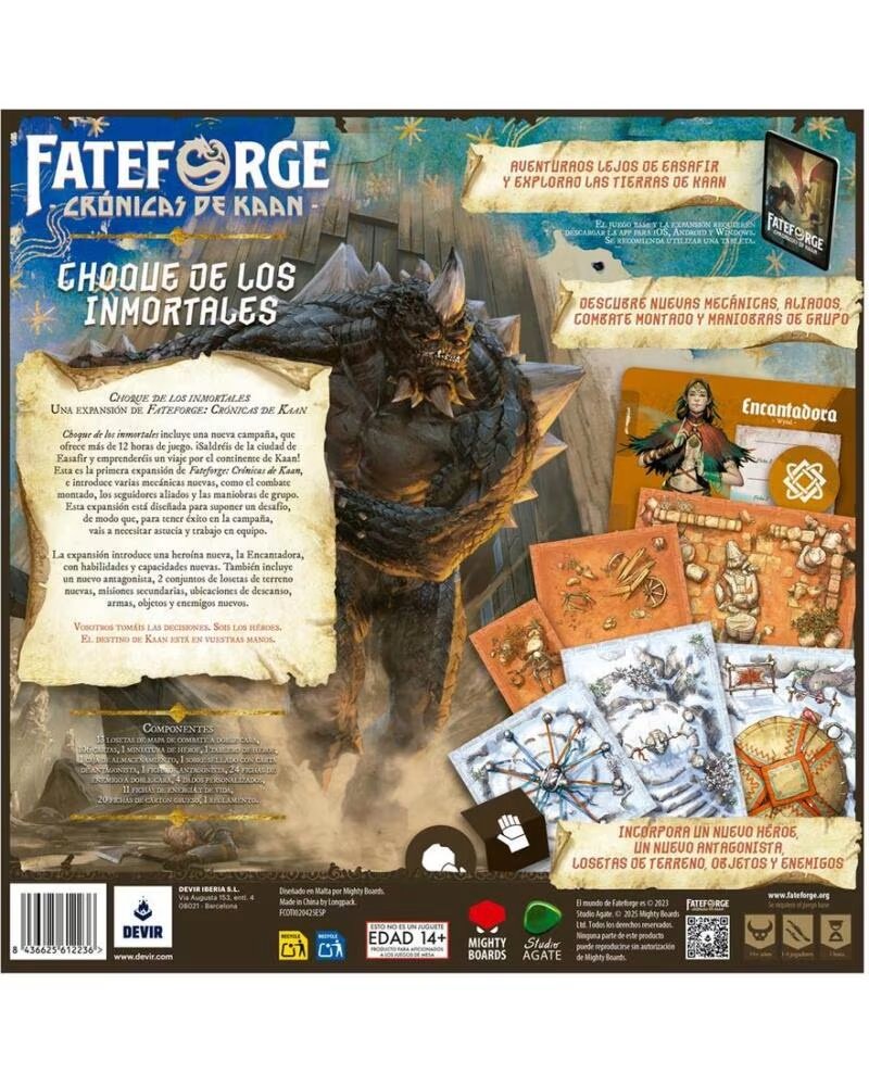 DEVIR Expansion fateforge cronicas de kaan choque de los inmortales
