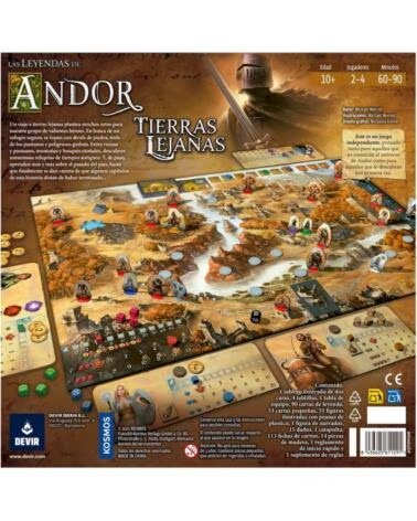DEVIR Juego de mesa las leyendas de andor tierras lejanas