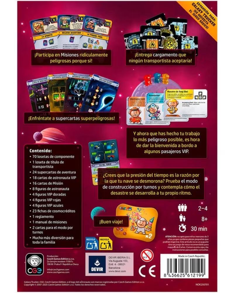 DEVIR Expansion galaxy trucker hacer que
