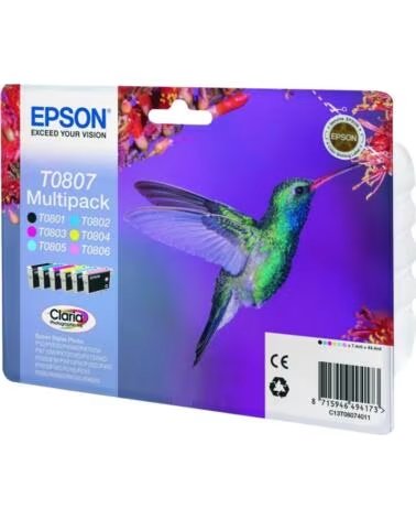 EPSON Multipack tinta t08074 t080140240340440 540640 - colibri