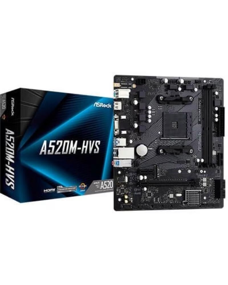 ASROCK Placa base am4 a520m - hvs m - atx 90 - mxbe60 - a0uayz