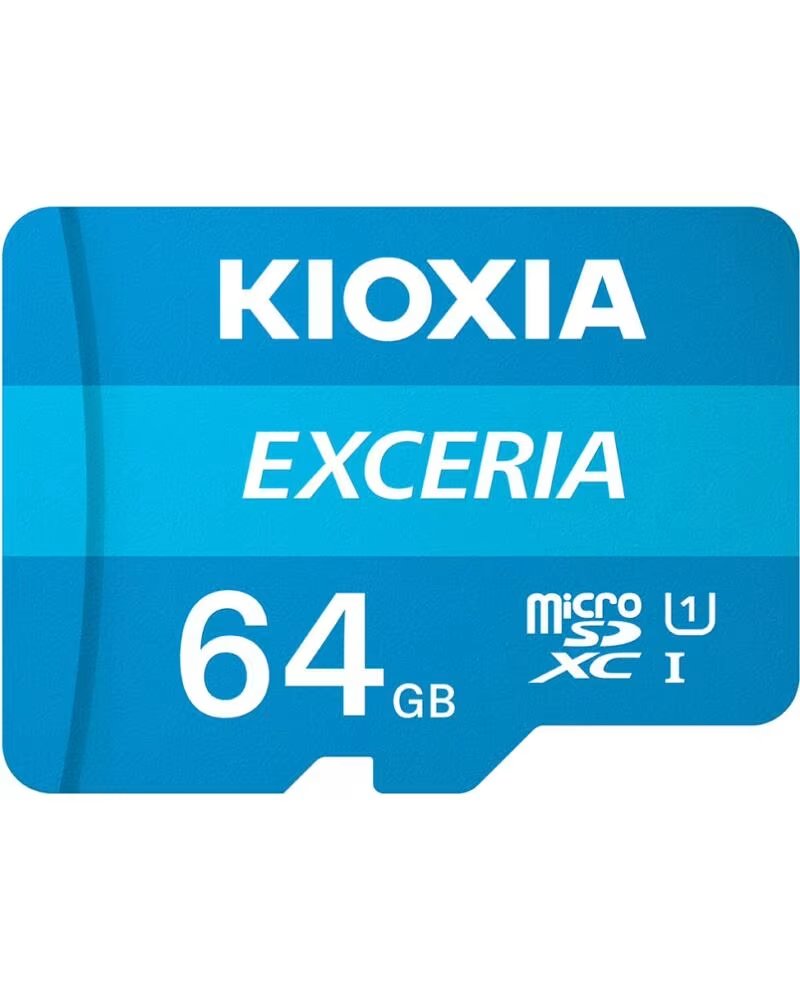 KIOXIA Tarjeta memoria micro sd 64gb exceria uhs - i c10 r100 con adaptador