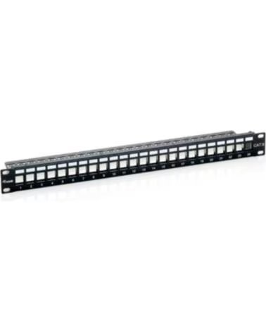 EQUIP Patch panel vacio cat 6 24 puertos keystone 1u