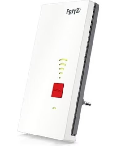 FRITZ Repetidor wifi - extensor de cobertura 2400mbps - mesh - lan gigabit - bajo consumo - wps