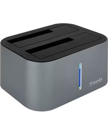 TOOQ Docking station hdd - sdd 2 5 pulgadas - 3 5 pulgadas sata clona discos sin pc - doble bahia - usb 3 0 - 3 1