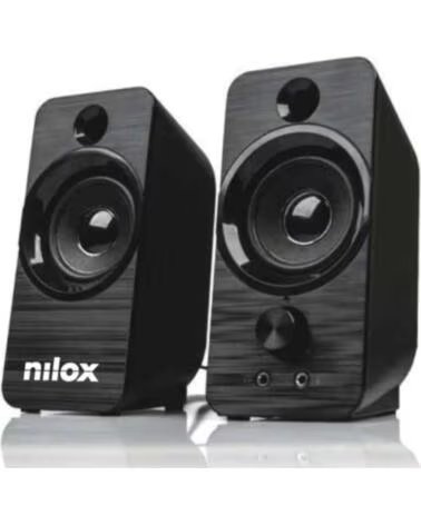 NILOX Altavoces pc 2 0 6w negro