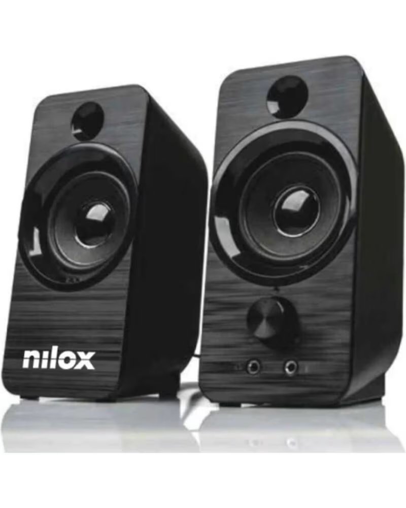NILOX Altavoces pc 2 0 6w negro