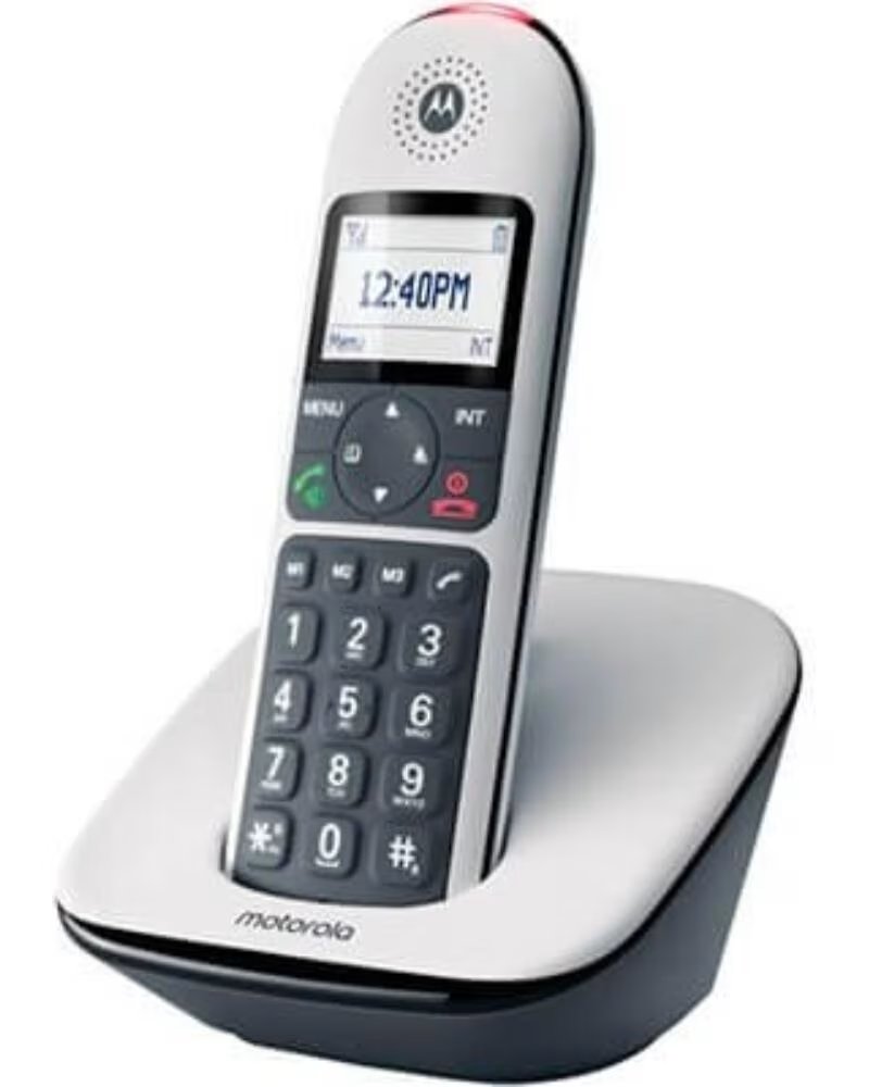 MOTOROLA Telefono inalambrico dect digital cd5001 blanco - pantalla retroiluminada - teclas grandes