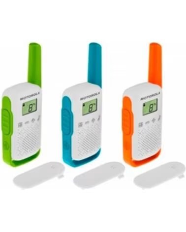 MOTOROLA Walkie talkie tlkr - t42 packs 3 pmr446 - 8km - 16canales - 500mw - clip cinturon
