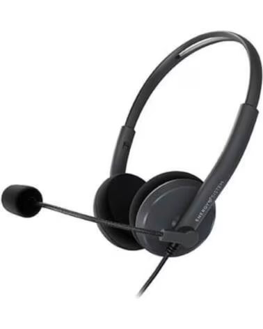 ENERGY SISTEM Auriculares micro office 2 anthracite supraural - 30mm - cable 150cm - jack 3 5mm - antipop - 20hz