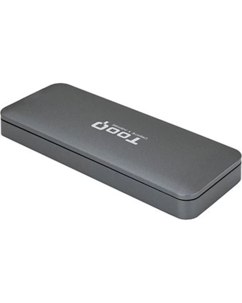 TOOQ Caja externa tqe - 2281g para ssd m 2 usb tipo c gris