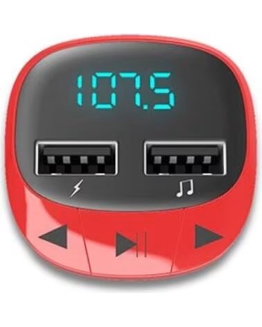 ENERGY SISTEM Transmisor fm coche rojo fm - 87 5 - 108 mhz - cargador - microsd - usb - mp3