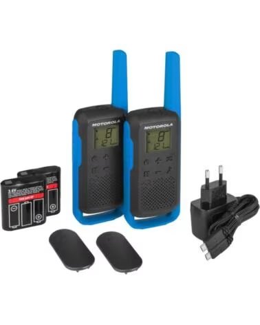 MOTOROLA Walkie talkie t62 azul duo - hasta 8km
