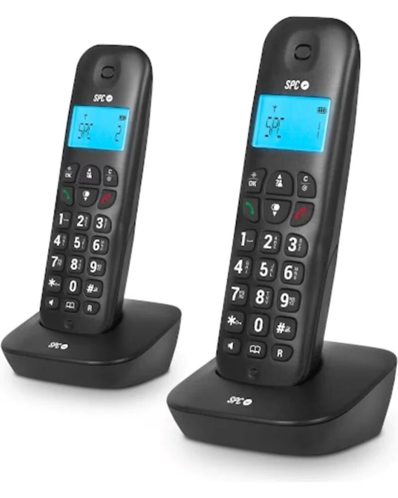 SPC Telefono inalambrico dect air pro duo negro