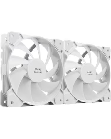 MARS GAMING Ventilador caja mfprox2 2 x 120mm blanco