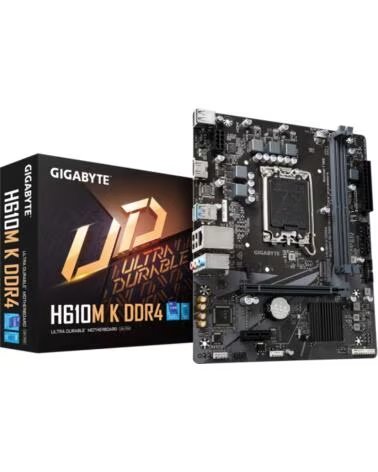 GIGABYTE Placa Base H610M K DDR4 Socket 1700- DDR4- PCIe 4 0- Micro ATX
