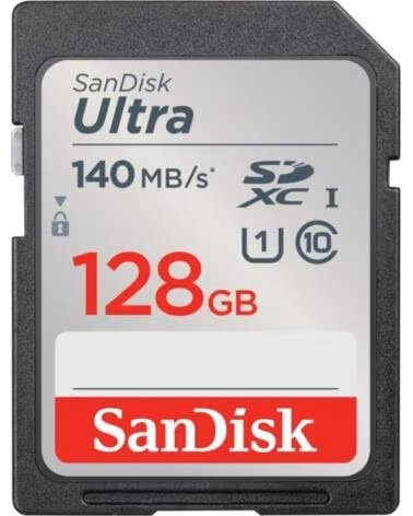 SANDISK Tarjeta de memoria secure digital sdxc ultra - 128gb - clase 10 - sdxc - 140mb - s