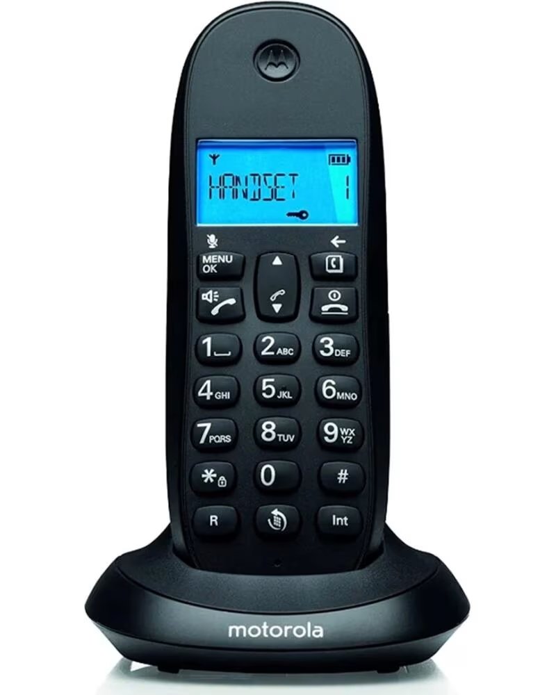 MOTOROLA Telefono fijo inalambrico c1001 cb negro