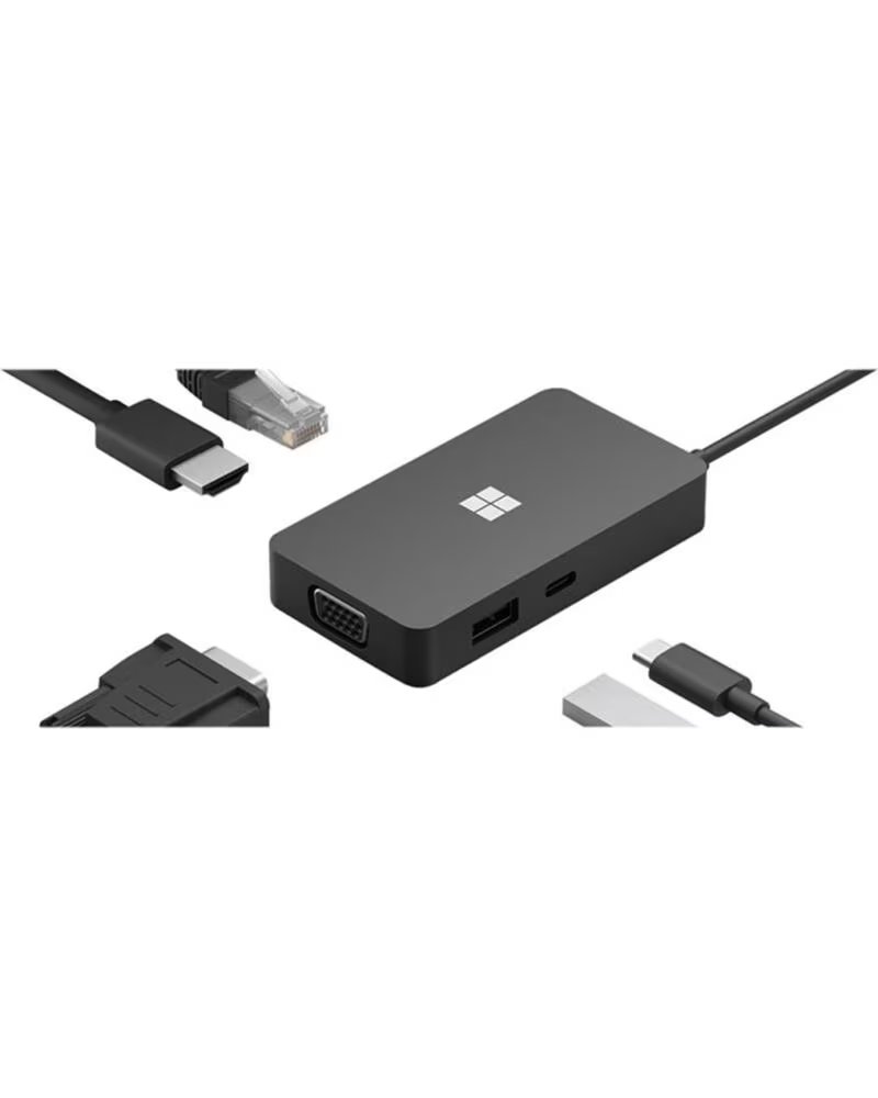 MICROSOFT Hub usb tipo c tavel hdmi - ethernet - vga - usb tipo a - usb tipo c