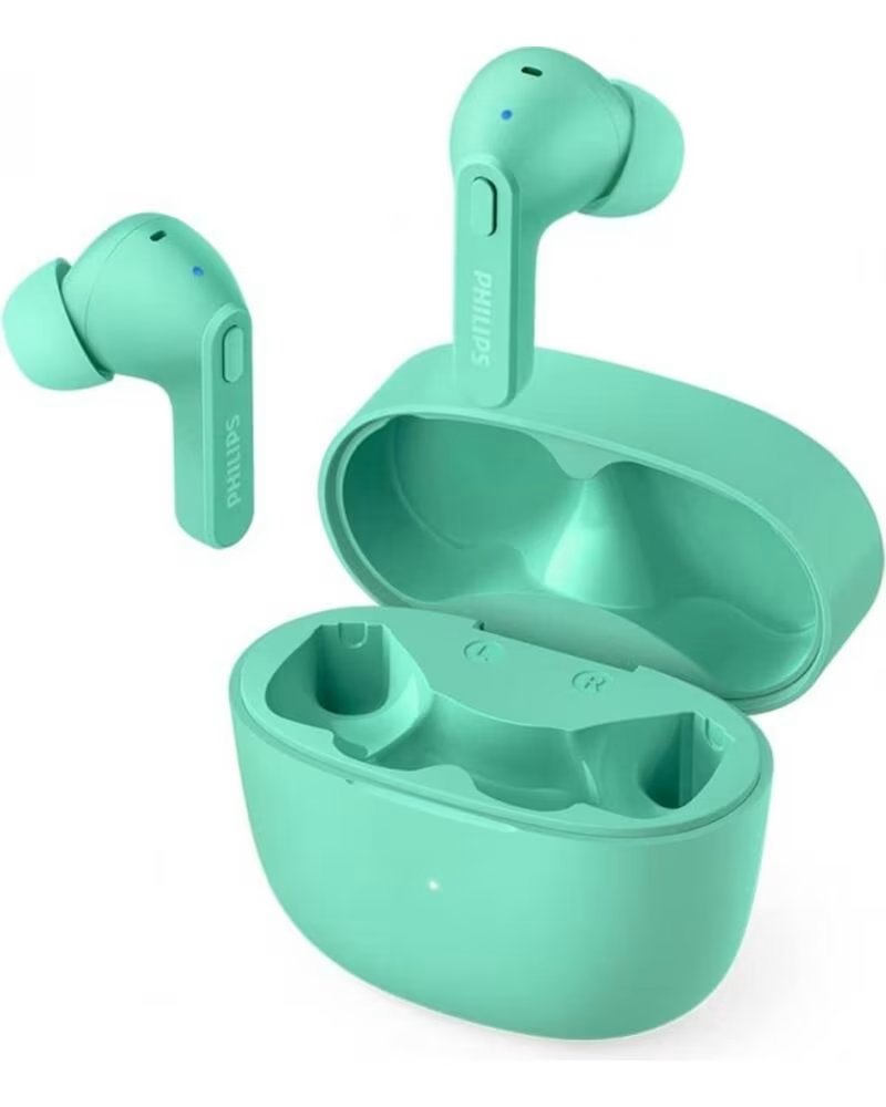 PHILIPS Auriculares bluetooth tat2206gr - 00 green ipx4 estuche de carga
