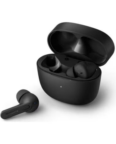 PHILIPS Auriculares bluetooth tat2206bk - 00 black ipx4 estuche de carga