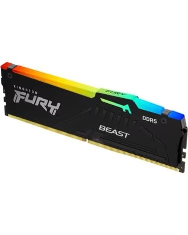 KINGSTON Memoria ram ddr5 8gb - 5600 mhz - pc5 - 44800 - fury beast rgb - cl40 - 1 25v
