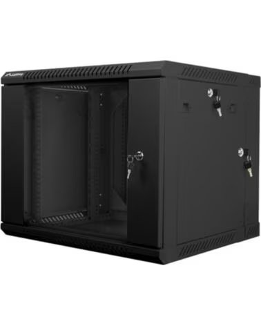 LANBERG Armario mural doble seccion rack 19 pulgadas 9u - 600x600 negro