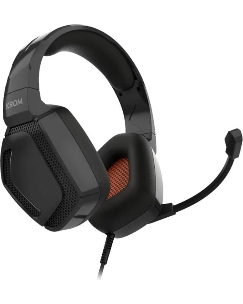KROM Auriculares Gaming con Microfono Kopa Pro- Jack 3 5- Negros