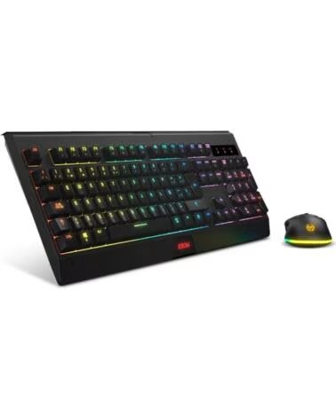 KROM Pack Gaming Kabala- Teclado Raton Inalambricos