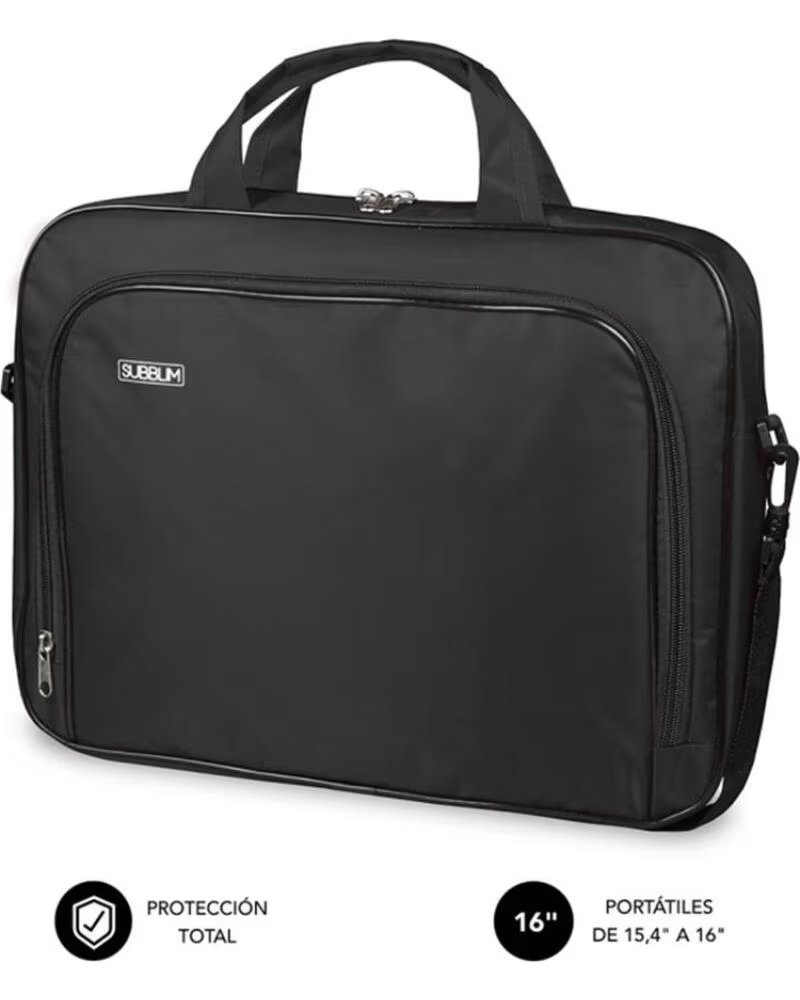 SUBBLIM Maletin Oxford para Portatiles hasta 16- Negro