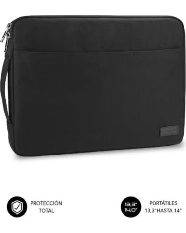 SUBBLIM Funda Urban Laptop Sleeve para Portatiles hasta 14- Negra