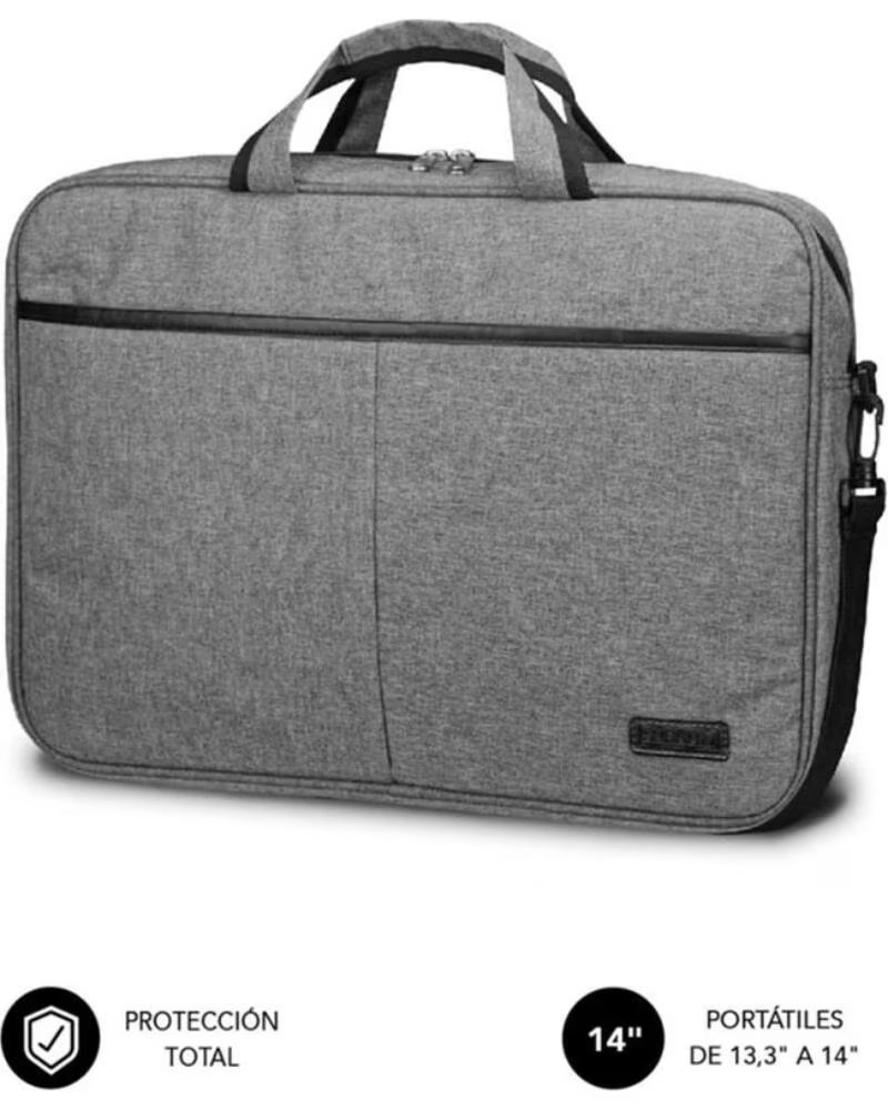 SUBBLIM Maletin elite para portatil 13 3 pulgadas - 14 pulgadas gris
