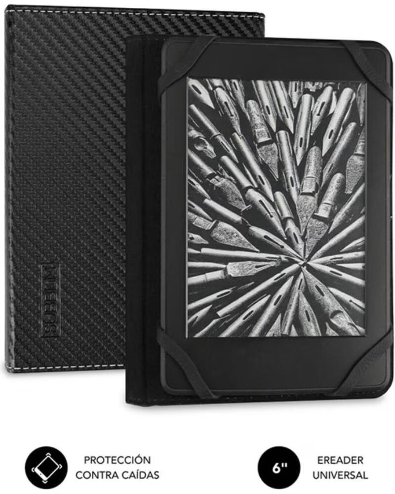 SUBBLIM Funda clever ebook case 6 pulgadas negro