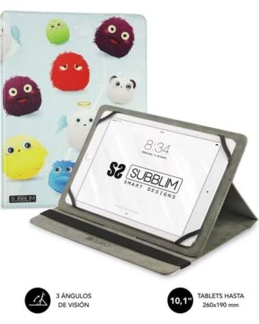 SUBBLIM Funda trendy case para tablet 10 1 pulgadas furry