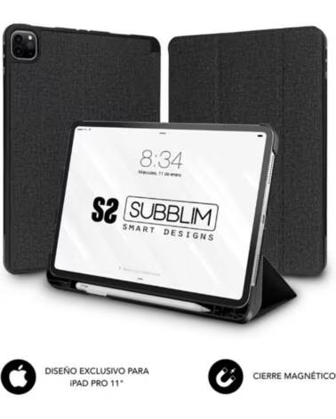 SUBBLIM Funda shock case para ipad pro 11 pulgadas negro