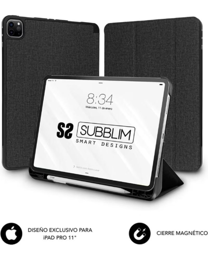 SUBBLIM Funda shock case para ipad pro 11 pulgadas negro