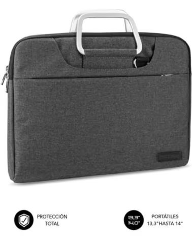 SUBBLIM Funda business laptop sleeve para portatil 13 3 pulgadas - 14 pulgadas gris