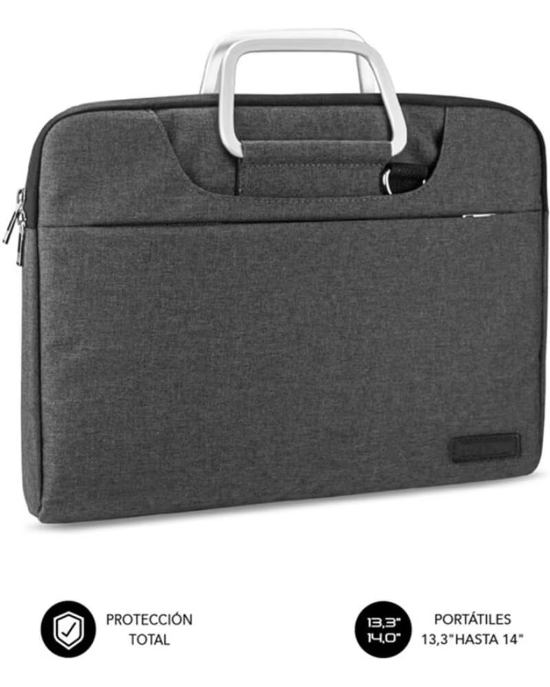 SUBBLIM Funda business laptop sleeve para portatil 13 3 pulgadas - 14 pulgadas gris