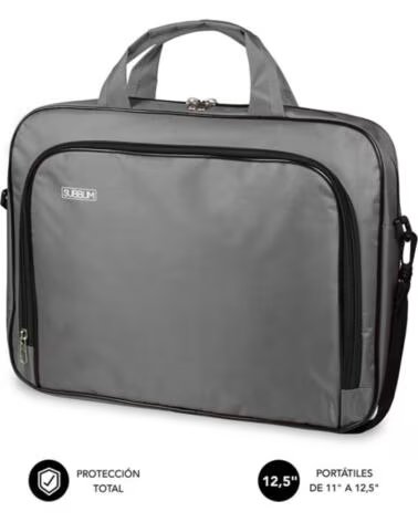 SUBBLIM Maletin oxford laptop para portatil 11 pulgadas - 12 5 pulgadas gris