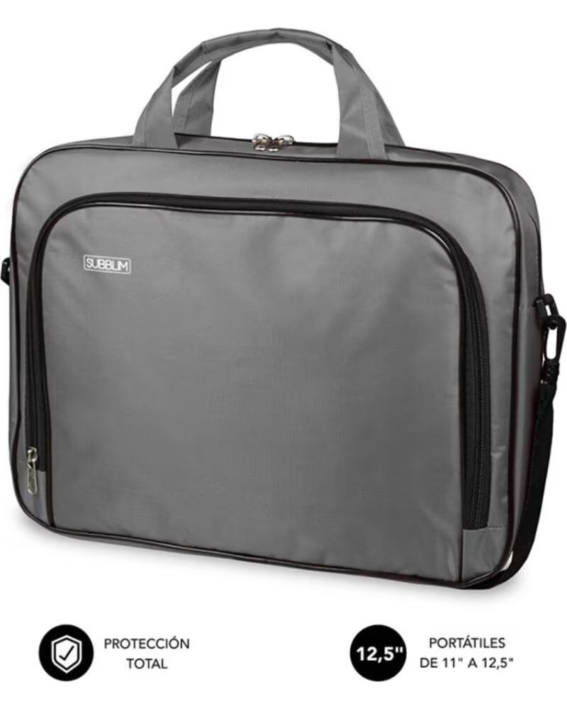 SUBBLIM Maletin oxford laptop para portatil 11 pulgadas - 12 5 pulgadas gris