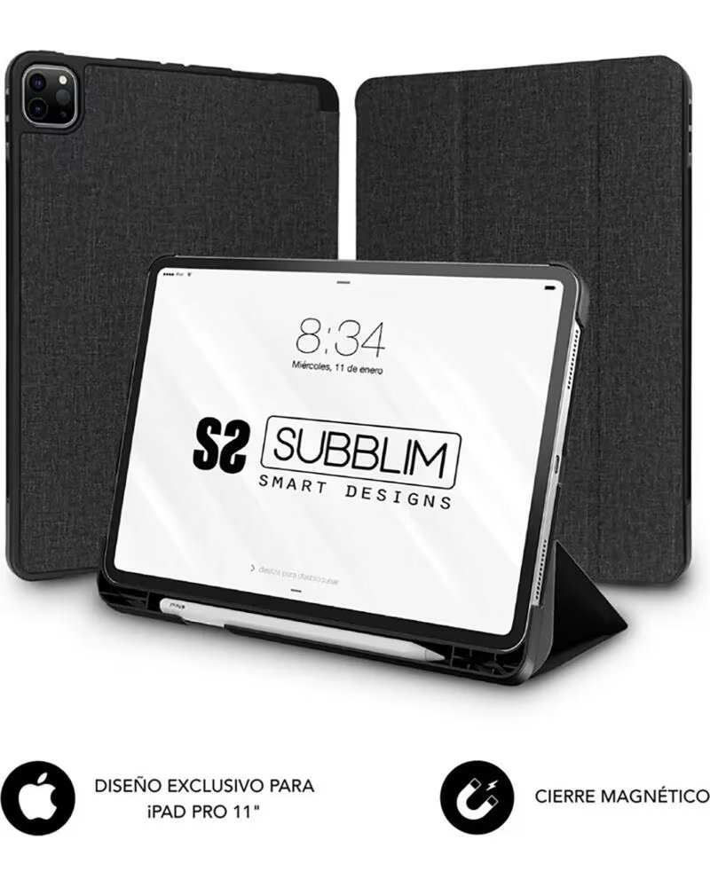 SUBBLIM Funda shock case para apple ipad pro 11 pulgadas 2020 negro
