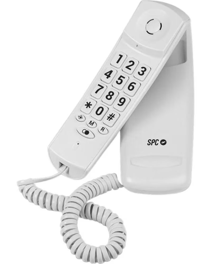 SPC Telefono fijo original lite 2 blanco - tecla r - 10 memorias indirectas