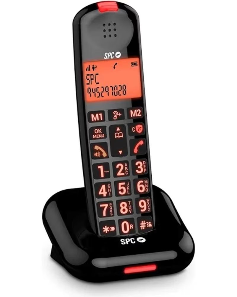 SPC Telefono fijo inalambrico comfort kairo negro