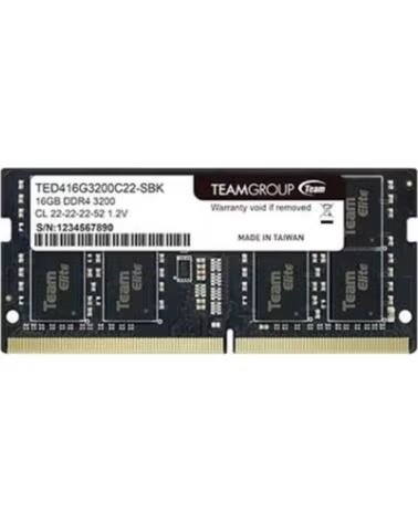 TEAMGROUP Memoria ram ddr4 16gb elite - 3200mhz - pc4 25600 - sodimm - cl22 - 1 2v