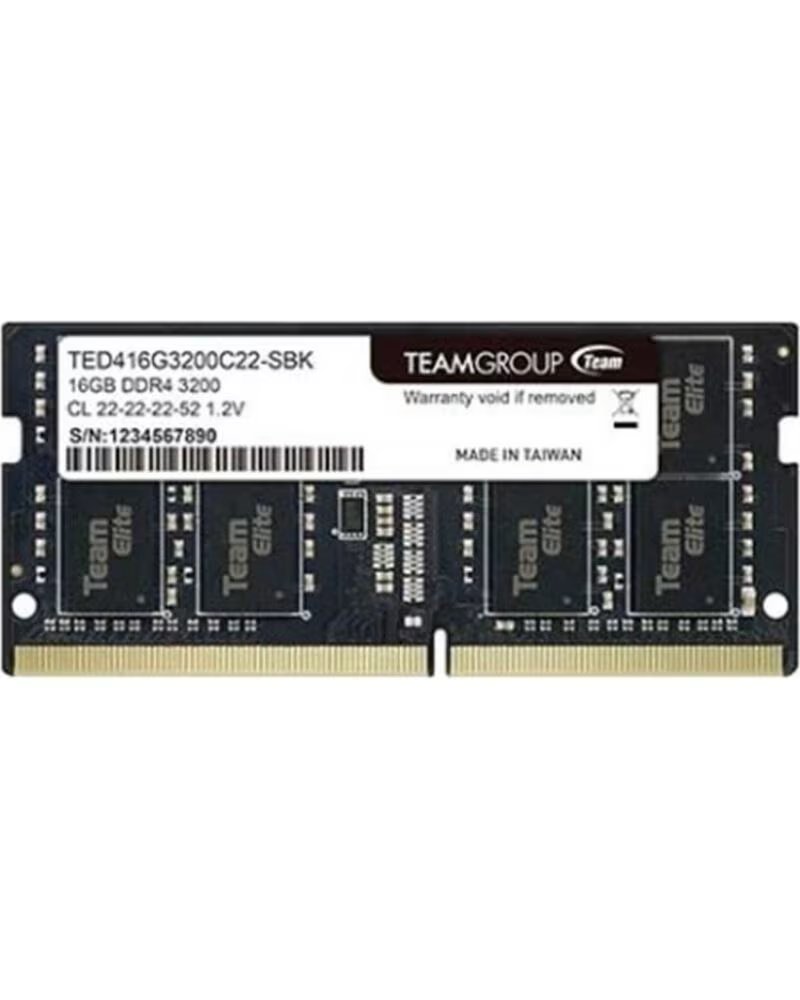 TEAMGROUP Memoria ram ddr4 16gb elite - 3200mhz - pc4 25600 - sodimm - cl22 - 1 2v